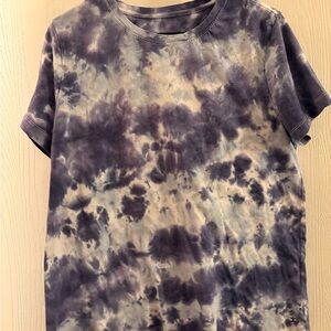 Tie-Dye T-Shirt in Blue and White